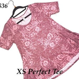 LulaRoe XS Floral Perfect Tee NWT